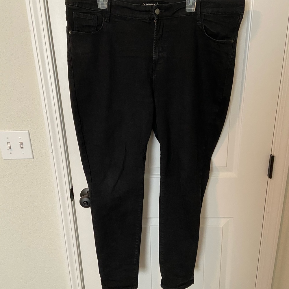 Old Navy Rockstar Black Jeans with Built-in Sculpt